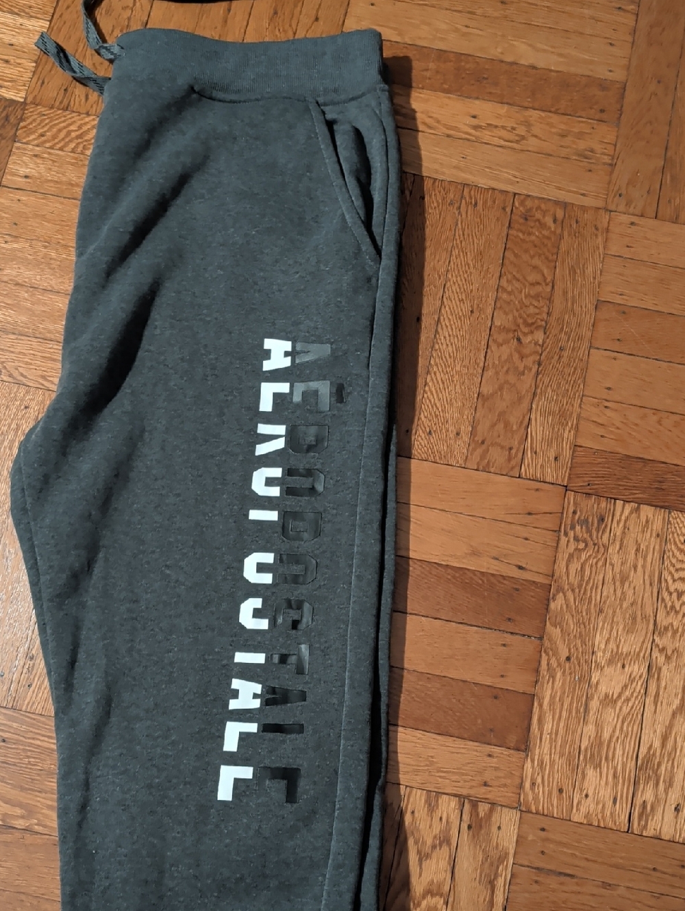 Aeropostale Dark Gray Logo Joggers